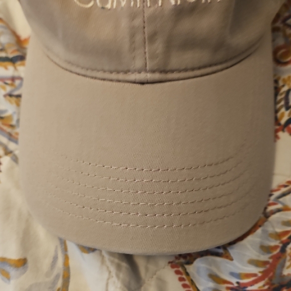 Calvin Klein Light Beige Embroidered Logo Baseball Cap - Picture 8 of 9